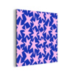 Modern - Sterren - Blauw aluminium wit klein 46 -3d