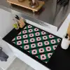 Groen - Roze - Retro - Sterren Inductie beschemer met haakjes klein 777 -sfeer1