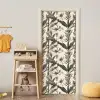 Klassiek - Botanisch - Zwart - Beige deurposter klein 289 -sfeer4