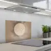 Vogel - Beige - Japandi keuken achterwand spatscherm klein -3d_schuin