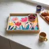 Illustratie - Bloemen - Kleurrijk Dienblad Rechthoek middel -sfeer2