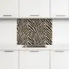 Zebra - Klassiek - Zwart keuken achterwand 2 middel 865 -3d