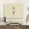 Illustratie - Tulp - Zwart PET vilt klein -sfeer1