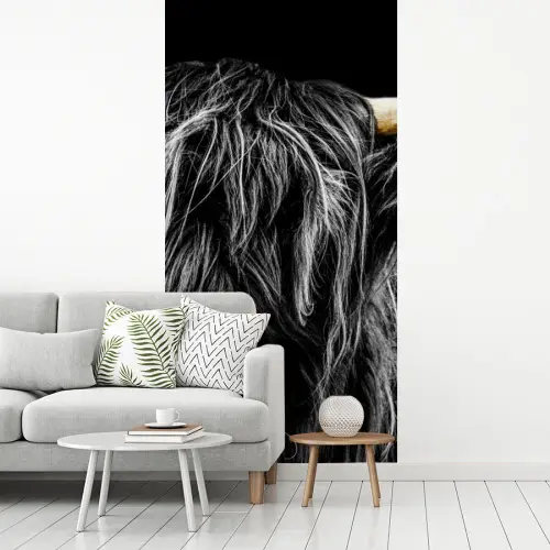 Schotse hooglander - Goud - Vacht - Dieren - Koe fotobehang vinyl groot -woonkamer