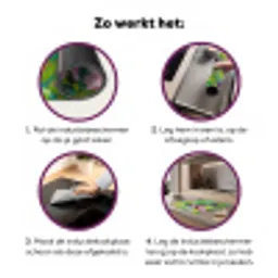 Kolibrie - Bloemen - Natuur - Kleurrijk Inductie beschermer vinyl 3mm klein -zzzzzzz-cc-werking