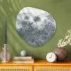 Jungle - Landschap - Blauw Wandcirkel Organisch Aluminium middel -sfeer2