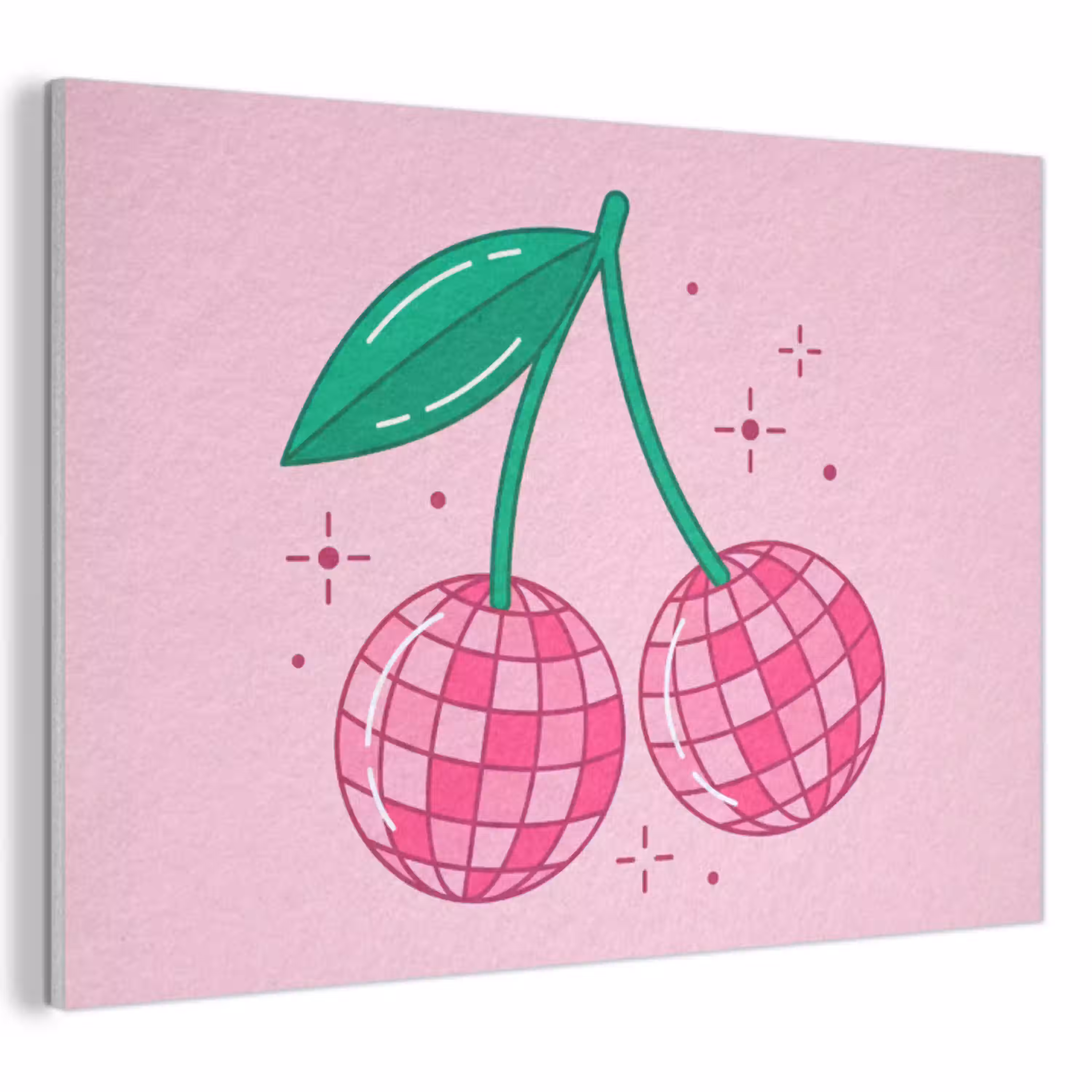 Decoratie - Disco-bal - Feest - Roze PET vilt klein -3d