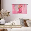 Roze - Bloemen - Cowboy Wandkleed katoen klein -sfeer1