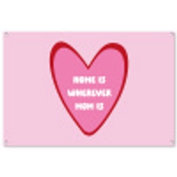 Quote - Moeder - Roze tuinposter los doek groot -3d