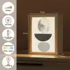 Beige - Japandi - Wabi sabi Light Box met kabel (Tafellamp) klein -USP_NL