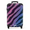 Animal holo - Zebraprint NBS - Handbagage koffer - Kinderen Unisex middel -productfoto_recht