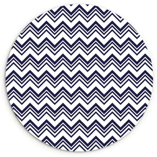 Oceaan - Golven - Blauw - Wit Wandcirkel plexiglas klein 852 -3d