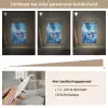 Blauw - Orchidee - Elegeant Light Box met kabel (Tafellamp) klein -USP_dimbaarNL