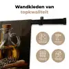 Stilleven - Olijfolie - Knoflook - Kruiden Wandkleed katoen klein -sfeer2