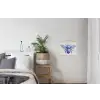 Bij - Modern - Delfts - Blauw textielposter latten blank klein -woonkamer