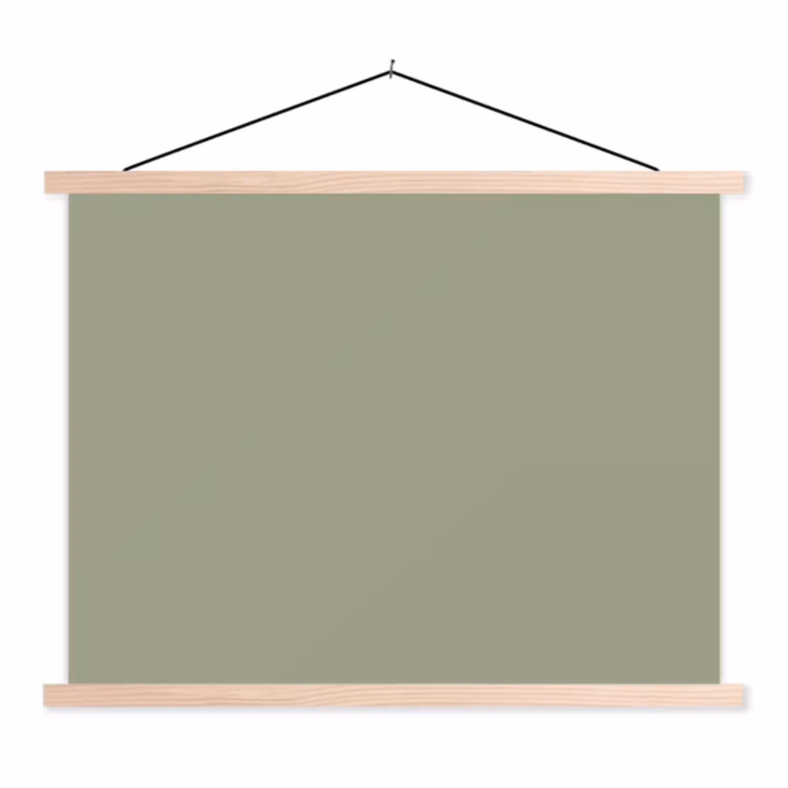 Sage - Mist - Groen textielposter latten blank klein 122 -3d