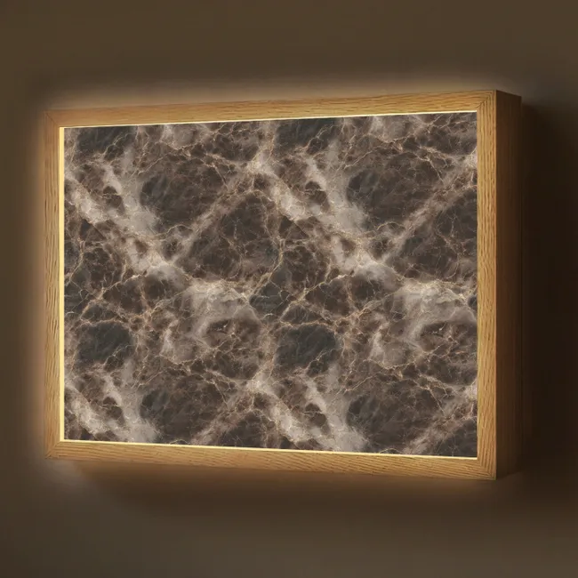Lightbox - Brown - Gold - Marble