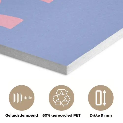 Pretty - Roze - Blauw - Golvend PET vilt klein -closeup_NL