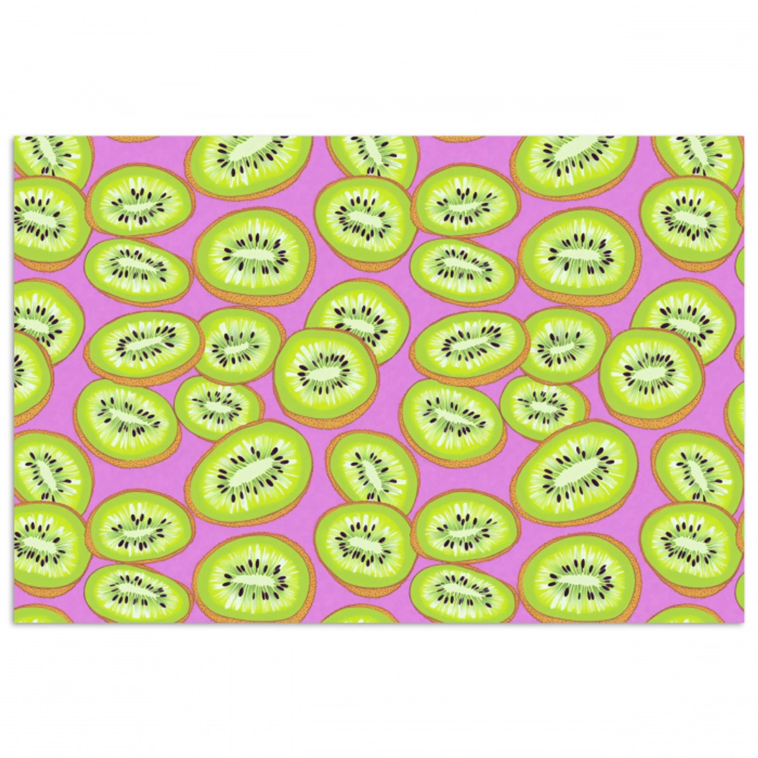 Kiwi - Speels - Groen poster papier klein 62 -3d