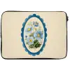 Lijst - Bloemen - Lichtblauw - Illustratie laptophoes neopreen klein -zkaufland3dotto