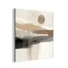 Minimalistisch - Landschap - Dimensie aluminium wit klein -3d