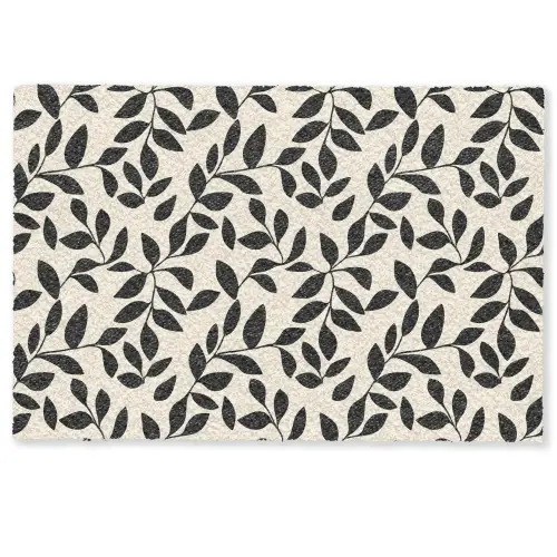 Elegant - Patroon - Zwart - Beige Deurmat klein 898 -zkaufland3d