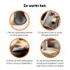 Vogel - Minimalistisch - Geel Inductie beschermer vinyl 3mm klein -zzzzzzz-td-werking