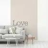 Minimalistisch - Love - Beige fotobehang vinyl groot -woonkamer