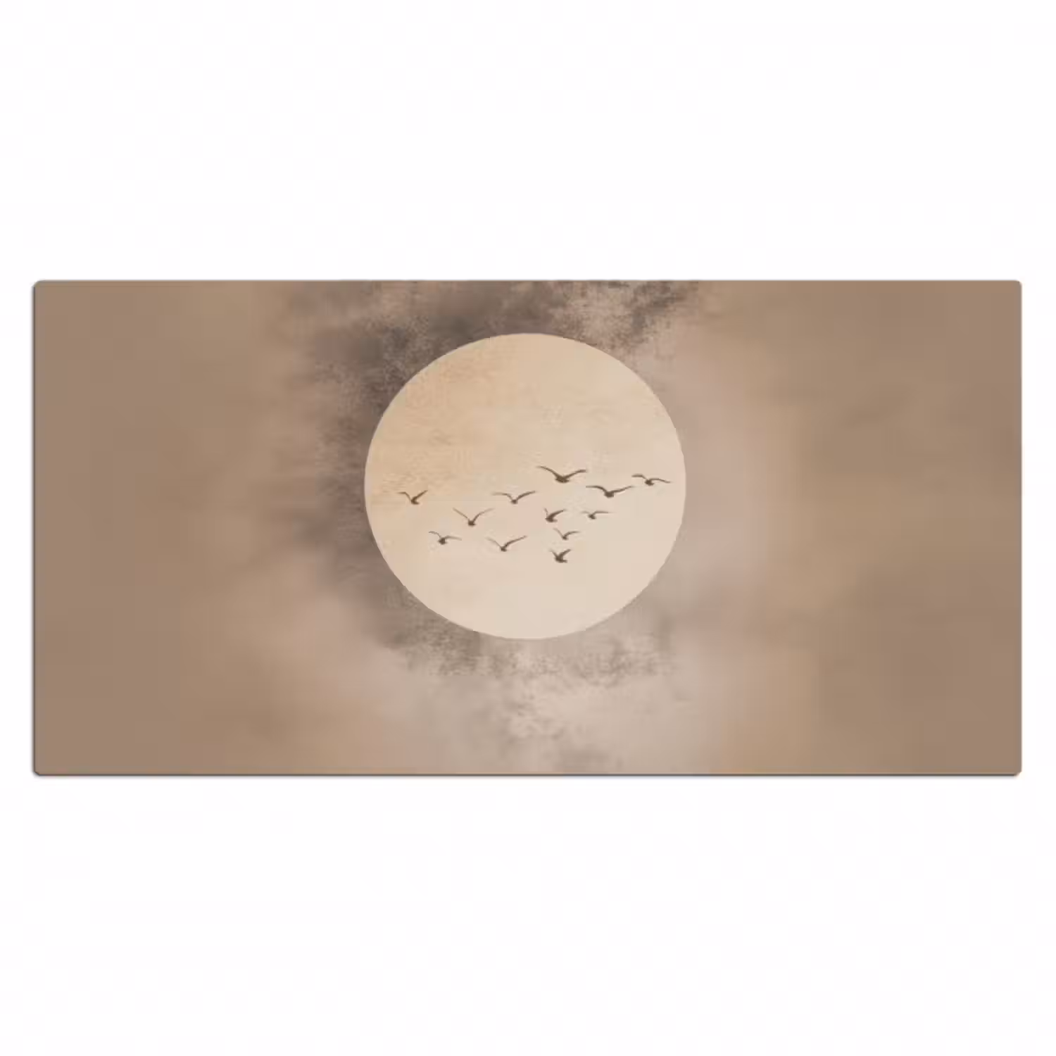 Schreibtischunterlage - Vogel - Beige - Japanisch
