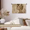 Vrouw - Goud - Abstract - Textuur Wandkleed katoen klein -sfeer1