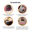 Hoorntje - Schepijs - Roze Inductie beschermer vinyl 3mm klein -zzzzzzz-td-werking