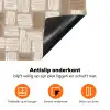 Blok - Patroon - Bruin Inductie beschermer vinyl 3mm klein 276 -zzzzzzz-td-onderkant