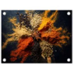 Specerijen - Explosie - Oranje tuinposter los doek klein -3d