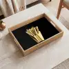Friet - Goud - Chrome - Eten Dienblad Rechthoek middel -sfeer1