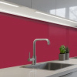 Rood - Effen kleur keuken achterwand 2 middel 871 -3d_schuin
