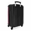 Summer memories - Vlinder op roze achtergrond NBS - Handbagage koffer - Kinderen Unisex middel -achterkant