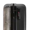 Vergrijsd hout met noesten en verticale lijnen NBS - Handbagage koffer - Volwassenen Unisex middel -slot