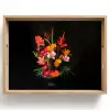 Boeket - Bloemen - Exotisch Dienblad Rechthoek middel -z3d_shopping