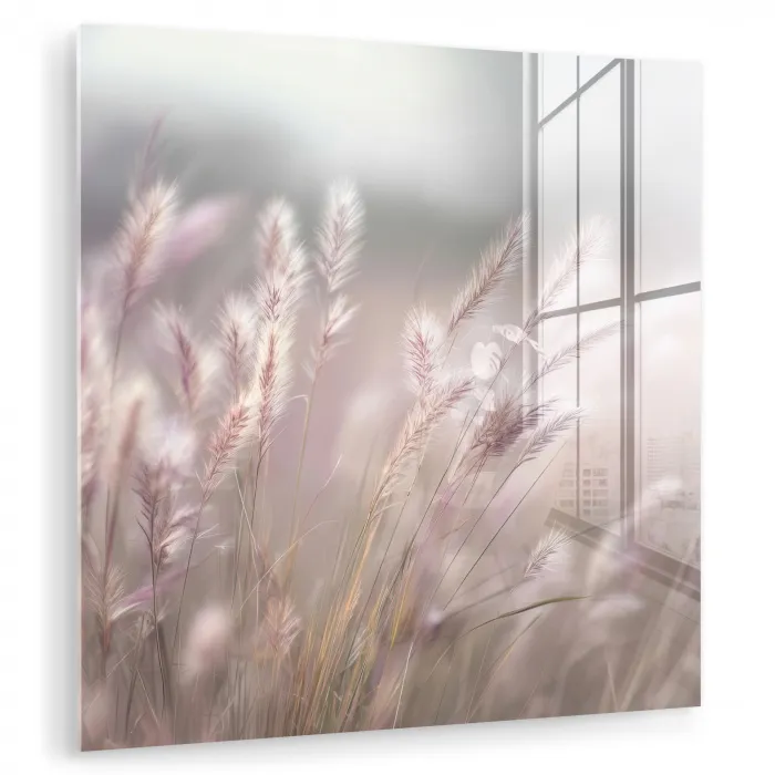 Graspluimen - Wind - Beige - Mistig plexiglas 5mm klein -zzzproduct_nieuw