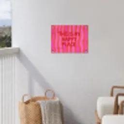 Tekst - Modern - Kleurrijk tuinposter los doek klein -sfeer8