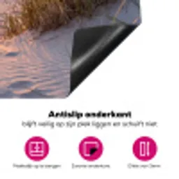 Strand - Zonsondergang - Natuur - Landschap Inductie beschermer vinyl 3mm klein -wsfeer4_website
