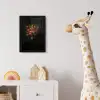 Bloemen - Takken - Boeket fotolijst zwart zonder passe partout klein -usfeer4_kinderkamer