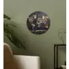 Wereldkaart - Stenen - Realistisch Wandcirkel plexiglas klein -sfeer3