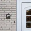 Donkergrijs - Traditioneel Naambord Huisje klein -sfeer1