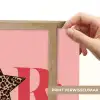 Star girl - Roze - Panter - Ster Light Box met batterij (Wandlamp) middel -USP_websiteprintNL