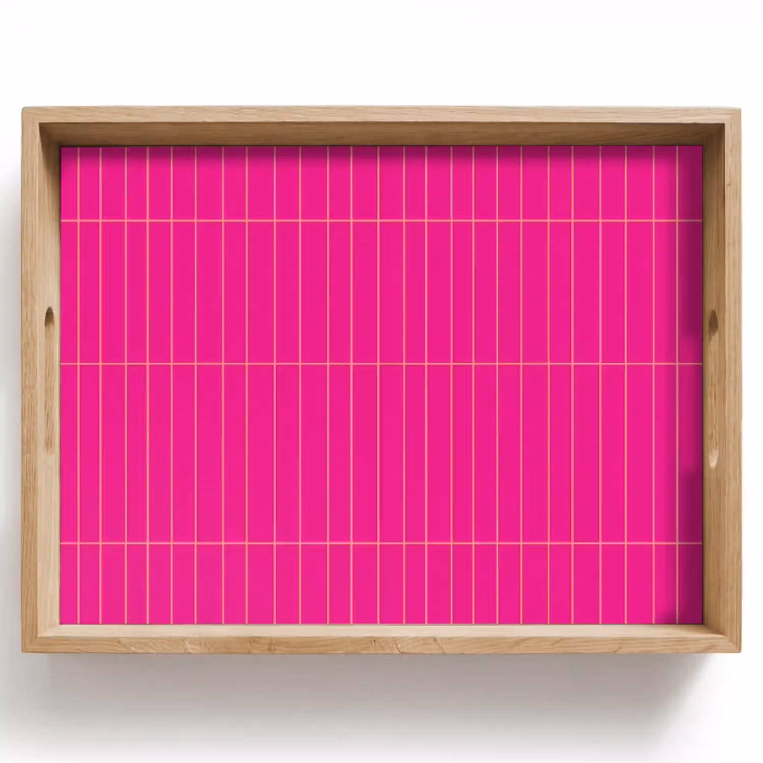 Patroon - Tegel - Magenta - Roze Dienblad Rechthoek middel 911 -z3d_shopping