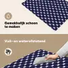 Oceaan - Schelp - Blauw - Wit Inductie beschemer met haakjes klein 777 -ky-schoon-nl