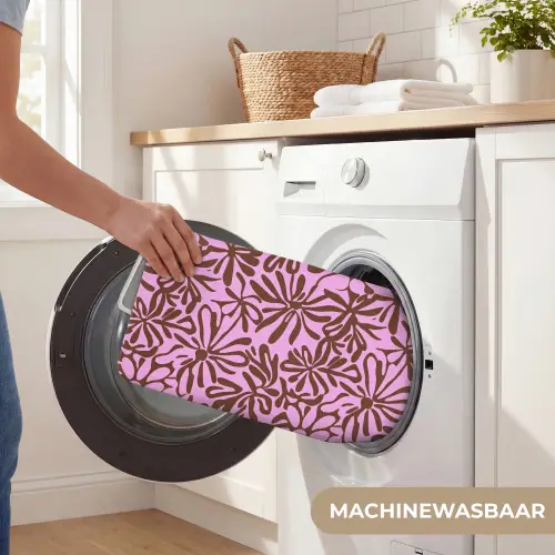 Organisch - Patroon - Roze WCmat klein 1009 -USP_WasbaarNL