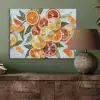 Schijfjes - Fruit - Oranje - Mozaïek PET vilt klein -sfeer2