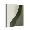 Japandi - Groen - Abstract - Modern aluminium wit klein -3d